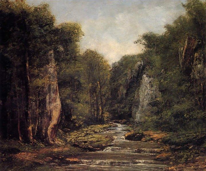 Gustave Courbet The River Plaisir-Fontaine